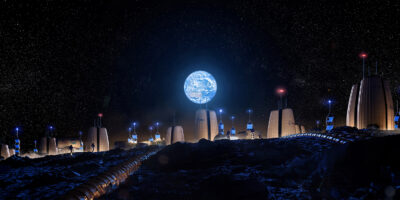 Moon Village Earthrise